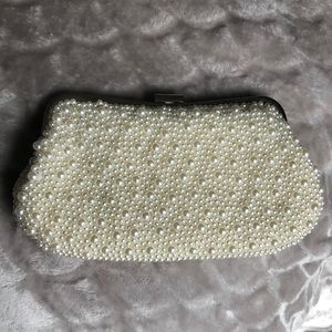Pearl wedding clutch
